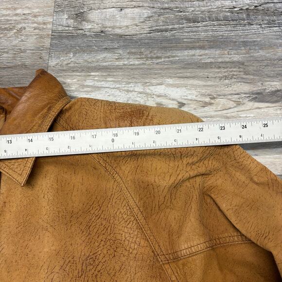 Vintage 80s 90s Winlit Brown‎ Womens L Suede Leather Trench Coat Jacket - Picture 8 of 12